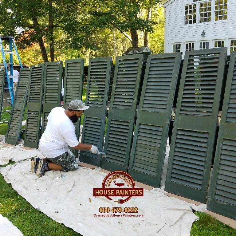 Exterior Painting, Painting Shutters